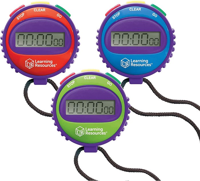 JUEGO CRONOMETRO SIMPLE COLORES SURTIDOS | LEARNING RESOURCES | 1 UNIDAD | 765023808087
