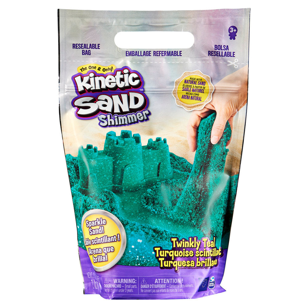 KINETIC SAND BOLSA TURQUESA BRILLANTE | 1 UNIDADES | (SPIN MASTER KINETIC SAND)