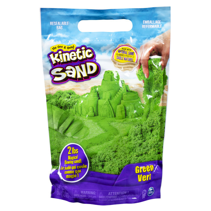 KINETIC SAND BOLSA ARENA VERDE | SPIN MASTER KINETIC SAND | 1 UNIDAD | 778988370070