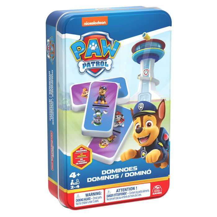 Juego Domino Patrulla Canina Caja Metal Spin Master Paw Patrol