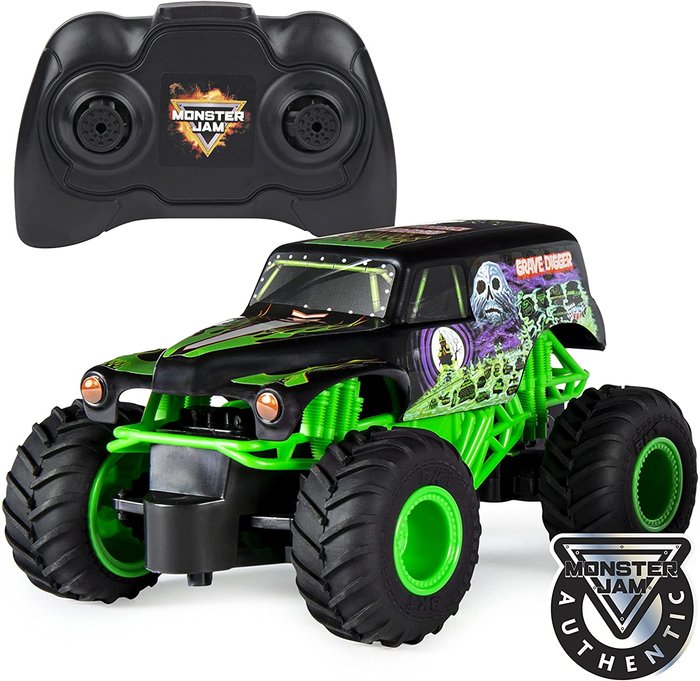 MONSTER JAM GRAVE DIGGER RC 1:24 | SPIN MASTER MONTER JAM | 1 UNIDAD | 778988548264