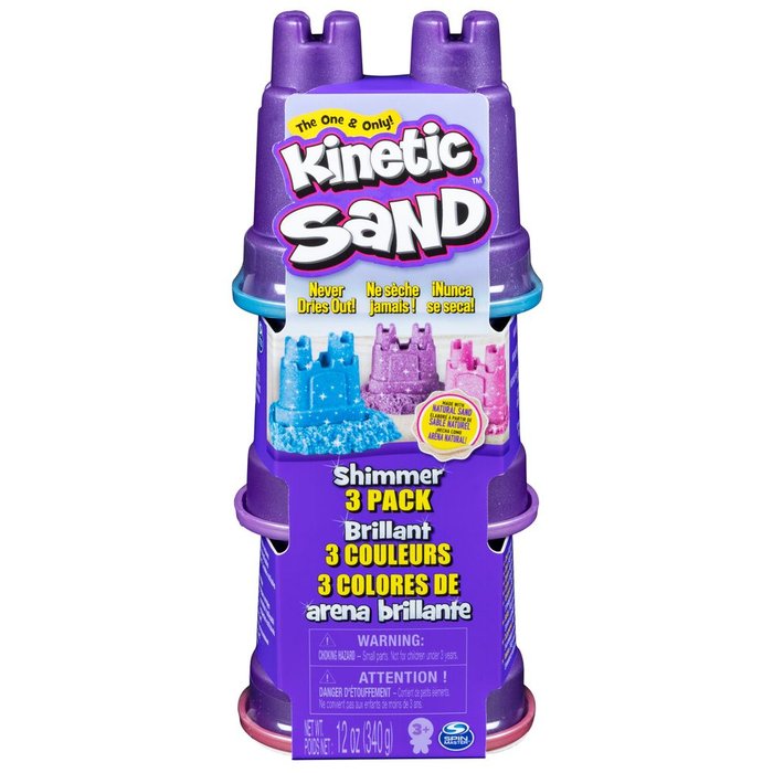 KINETIC SAND SHIMMER MULTIPACK | SPIN MASTER KINETIC SAND | 1 UNIDAD | 778988570210