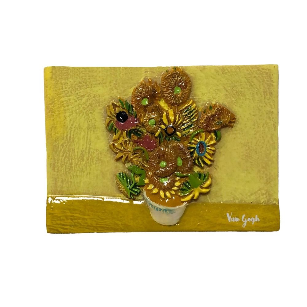 Iman de Resina Girasoles Van Gogh Marca Enesco