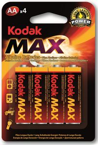 Pilas Kodak Max Doble Aa LR06 Pack 4 unidades Imagen principal del producto