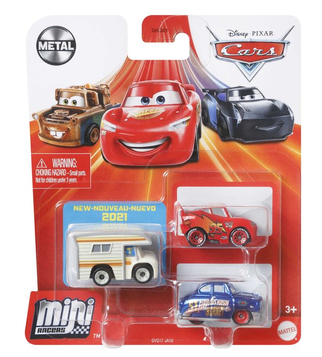 Pack 3 Coches Mini Racers Hot Wheels Mattel