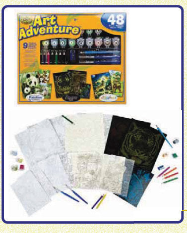 SET PINTURA ART ADVENTURE SURTIDO COLOREAR GRABAR 48PIEZAS | 1 UNIDADES | (MICHEL PAPELES ESPECIALES)