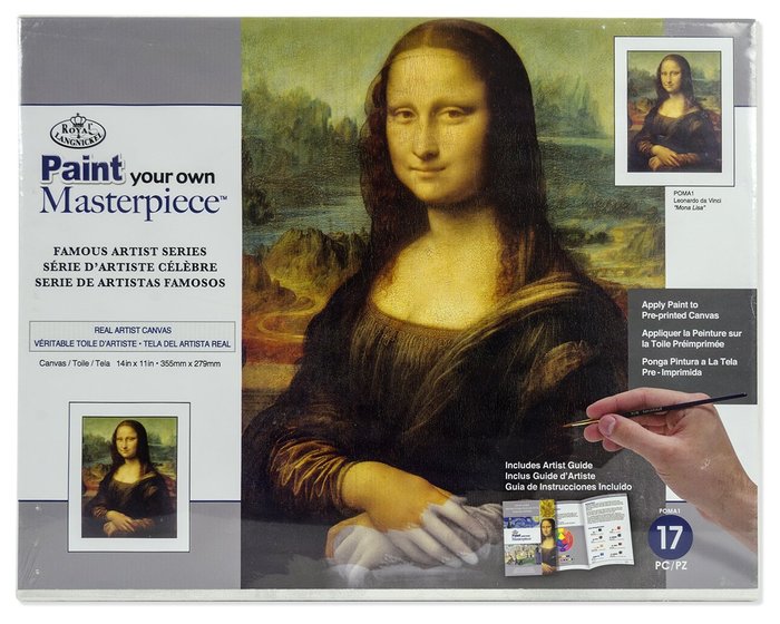 SET BASTIDOR PREPINTADO OBRAS MAESTRAS MONA LISA DA VINCI | 1 UNIDADES | (MICHEL PAPELES ESPECIALES) Imagen principal del producto