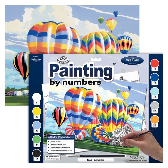 Pintar por Numeros 13 Piezas Globos Michel Papeles Especiales