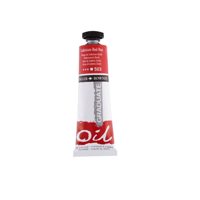 OLEO GRADUATE 38ML CADMIUM ROJO HUE | 3 UNIDADES | (DALER ROWNEY)