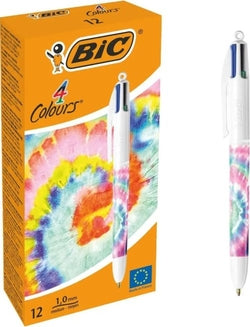 Bolígrafo 4 Colores Decorados Tiedye BIC Imagen principal del producto