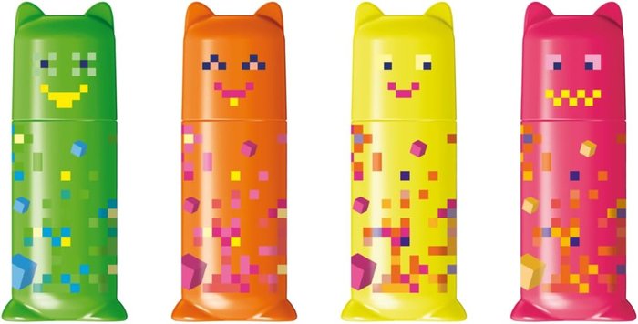 Marcadores Fluorescentes Exp 48 Pixel Party Ass Display Maped Creativ