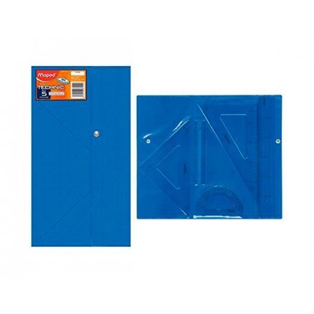 C/10 estuche dibujo escolar con cierre de broche y funda colores surtidos