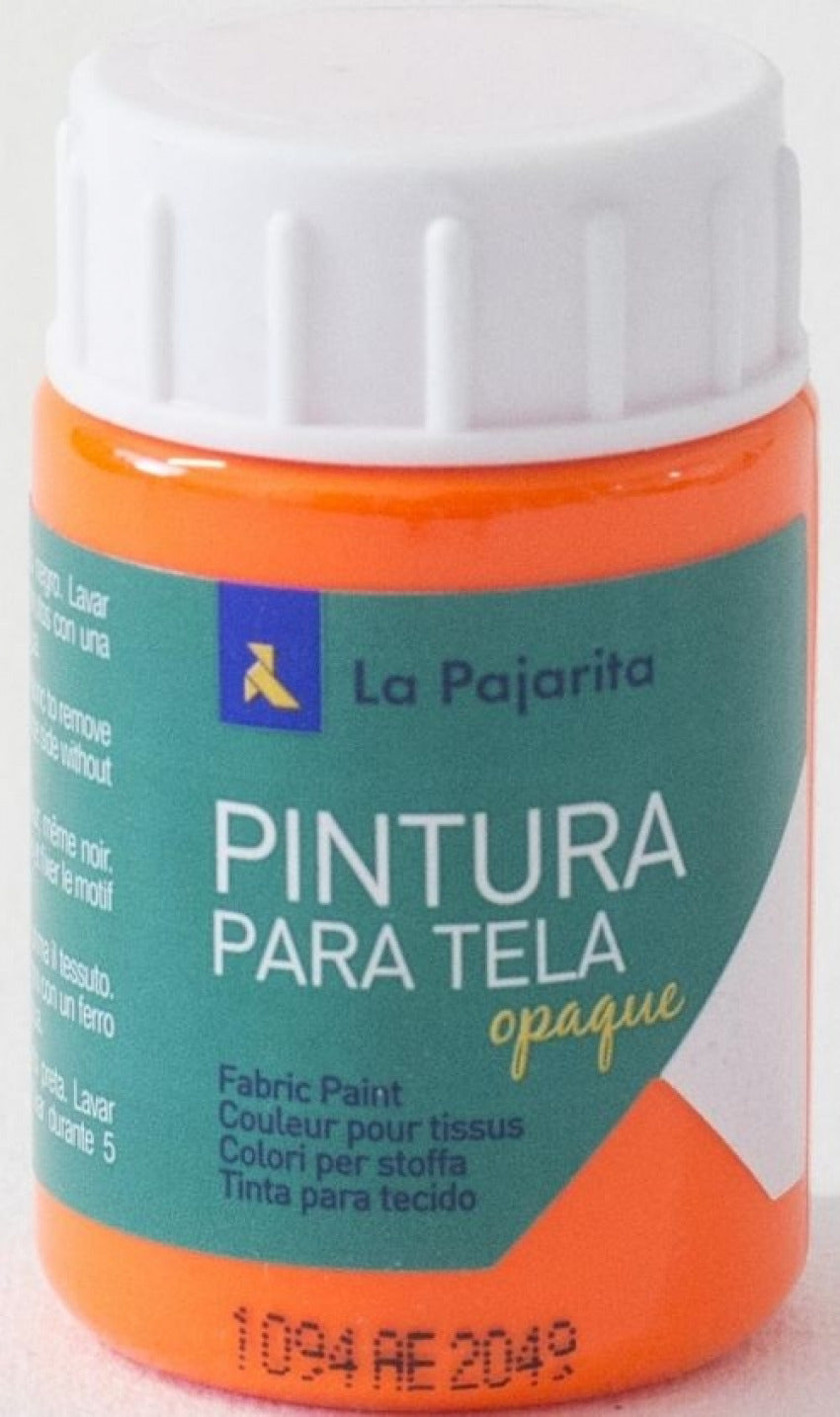 Pintura para Tela Opaca la Pajarita Naranja 35 ml Marca La Pajarita Imagen principal del producto