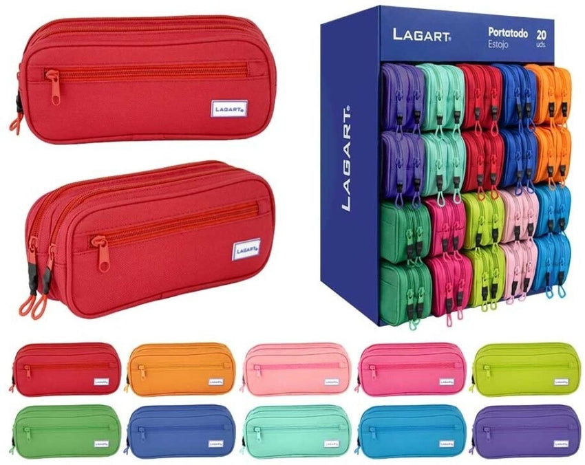 Exp/20 Portatodos 3 Cremalleras Vibes Colores Surtidos Marca Poessa