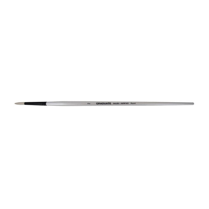 PINCEL GRADUATE PELO CERDA PLANO REDONDO Nº 2 MANGO LARGO | 3 UNIDADES | (DALER ROWNEY)