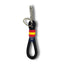 LLAVERO CORTO NYLON BANDERA DE ESPAÑA KRONOS NEGRO | TRAVEL FANTASY KRONNOS | 1 UNIDAD | 1504240000039