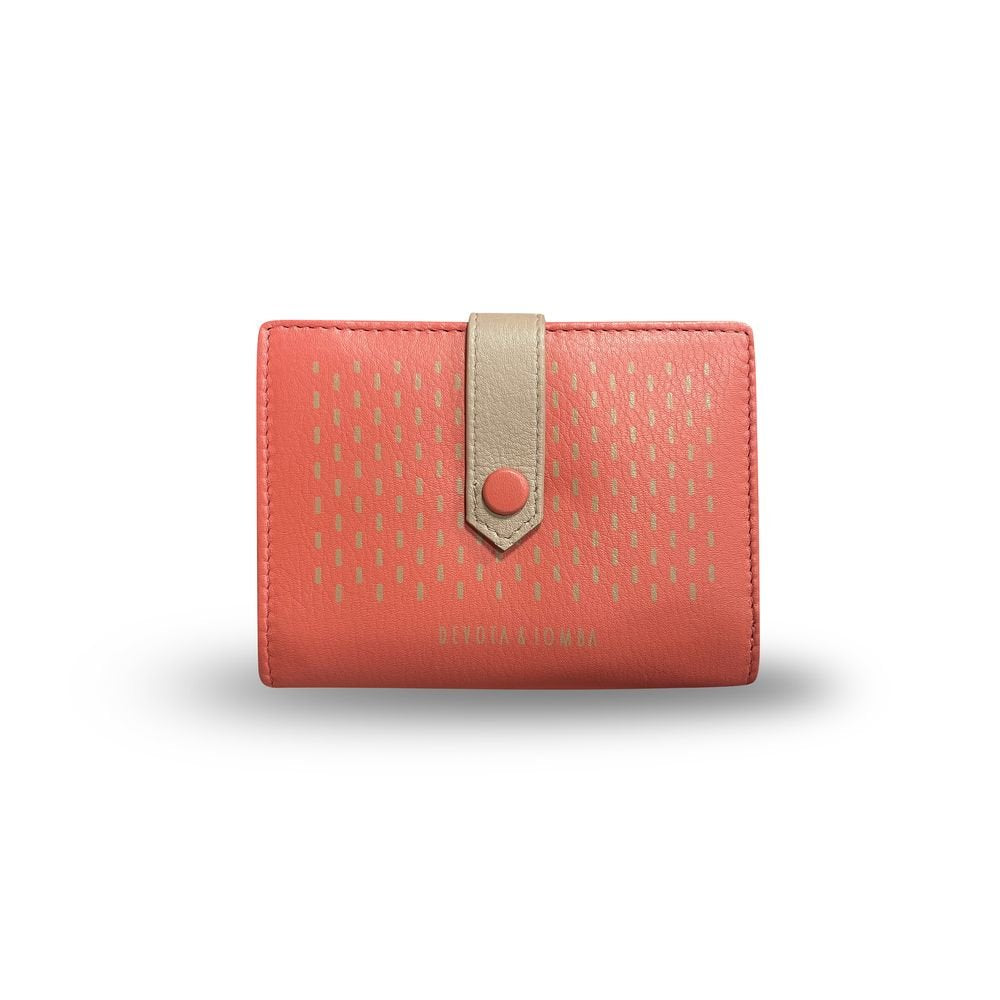 Cartera Piel Mujer Chile Coral y Taupe D&l Marca Travel Fantasy Imagen principal del producto