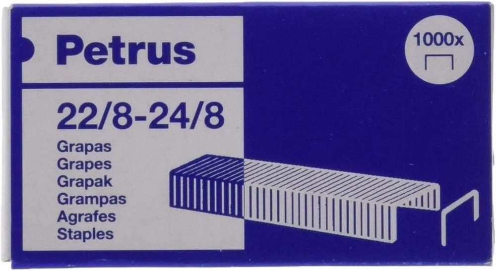 Grapas Petrus 24 1000 unidades 23/6 para grapadora 1600 marca Petrus