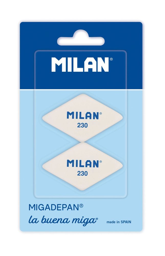 Goma Milan Miga de Pan 230 Romboides 2 Unidades Imagen principal del producto