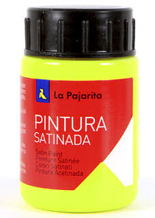 C/6 Bote Pintura Satinada La Pajarita Amarillo Oxido 35 ml