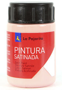 C/6 Bote Pintura Satinada La Pajarita Rosa Base Latex