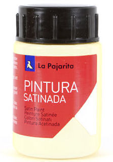 C/6 Bote Pintura Satinada La Pajarita Marfil Latex