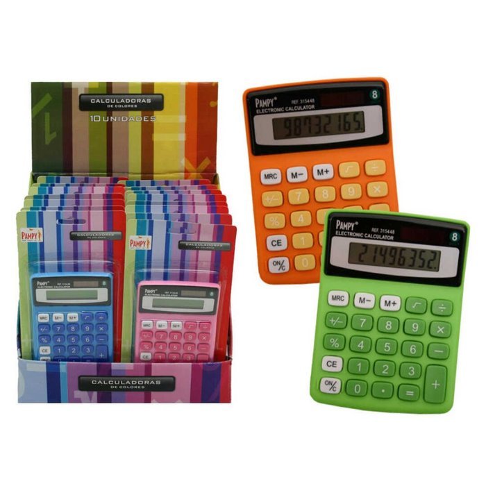 CALCULADORA PAMPY 12U 8 DIGITOS | 12 UNIDADES | (PAMPY) Imagen principal del producto