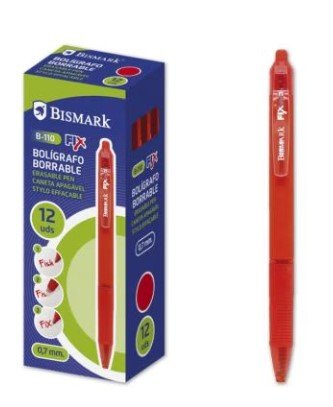Boligrafo Borrable Bismark con Clip Negro POESSA BISMARK BASICO Pack 12 Imagen principal del producto