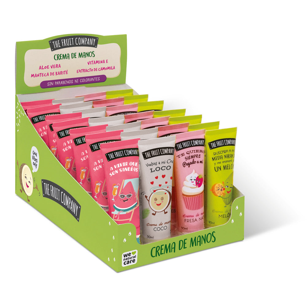 Expositor 8 Jabón Mousse Melón 250 ml THE FRUIT COMPANY