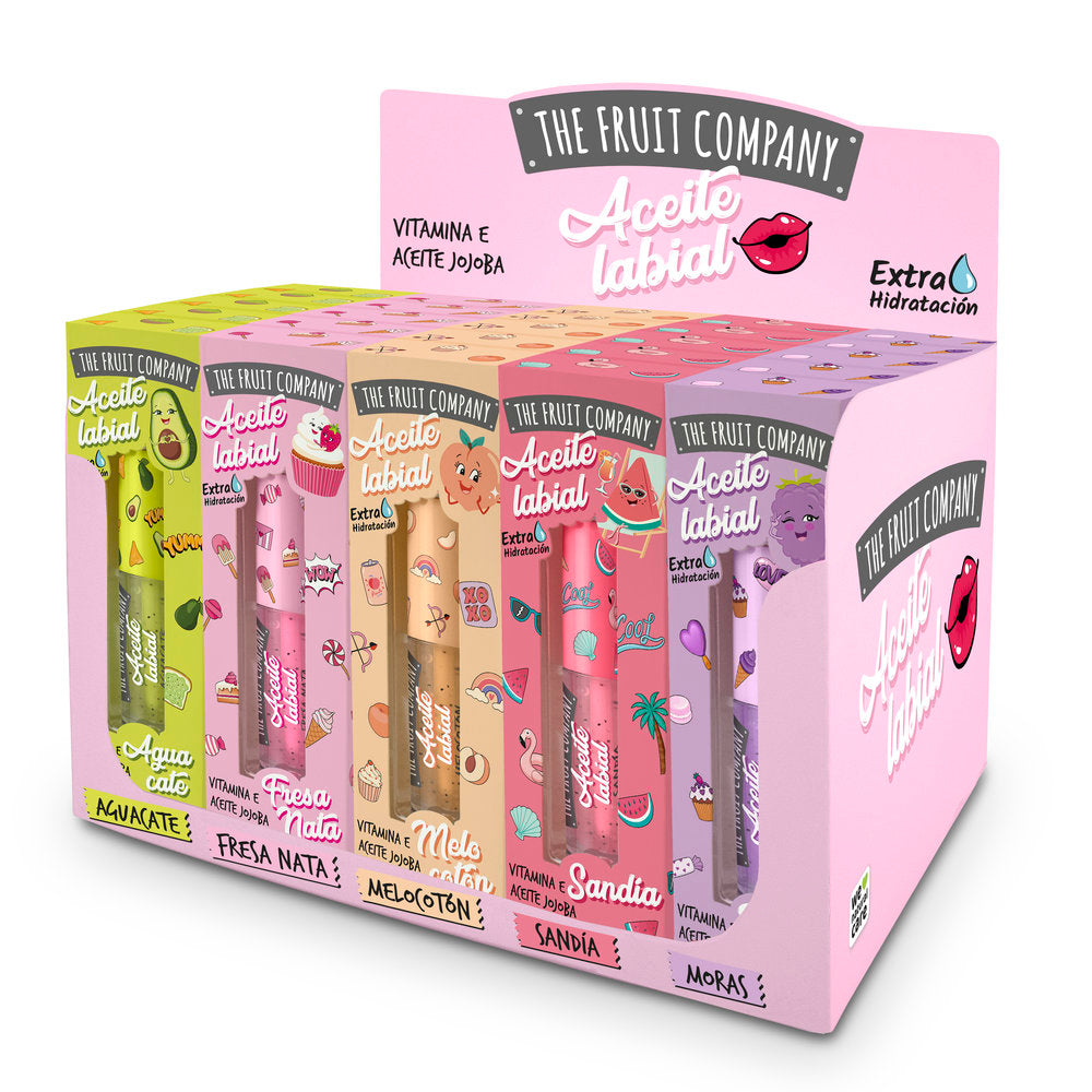 Expositor Sobremesa 30 Aceite Labial Surtidos THE FRUIT COMPANY