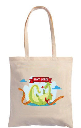 BOLSA DE TELA CON ASAS SANT JORDI | LEDIBERG PAPELERIA Imagen principal del producto