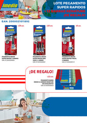LOTE PEGAMENTO SUPER RAPIDOS + 12 BARRAS RENATURE | 1 UNIDADES | (PRODUCTOS IMEDIO, S,A,)