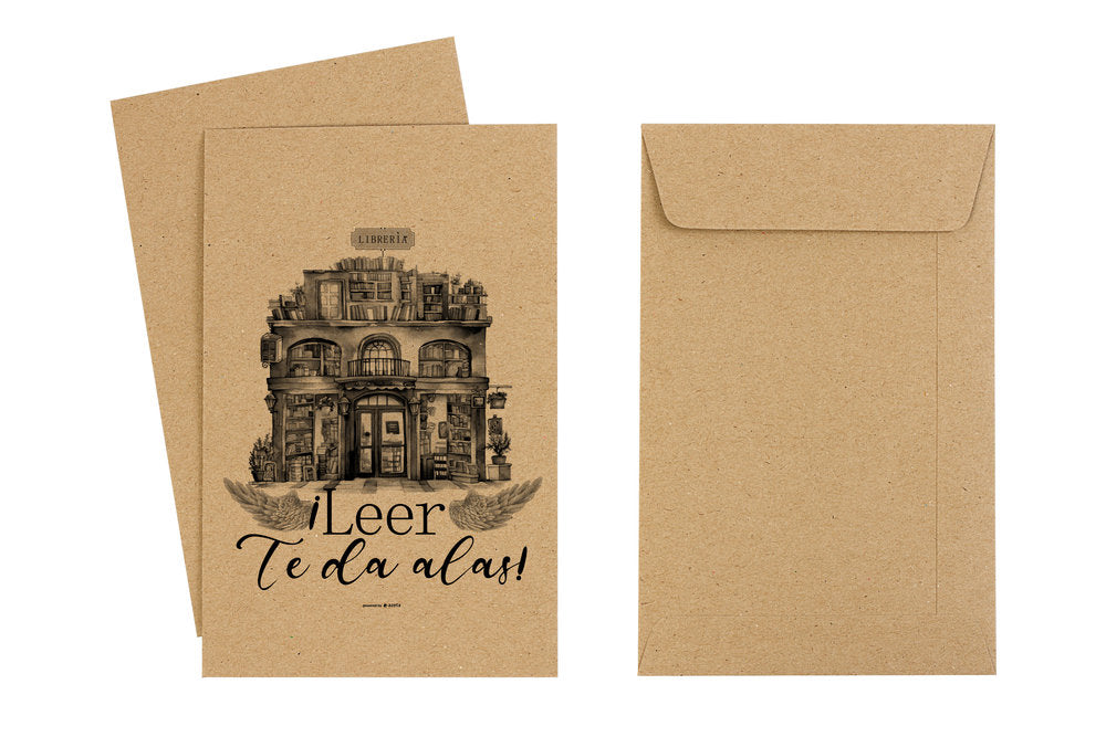 Sobre Kraft 50 g Personalizado Diseño Alas 20x6x35 cm ANDINA Imagen principal del producto