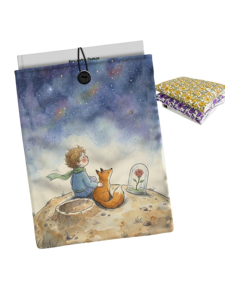 Funda Libro El Pequeño Principito Luna | CAMPO DAS REDES Imagen principal del producto