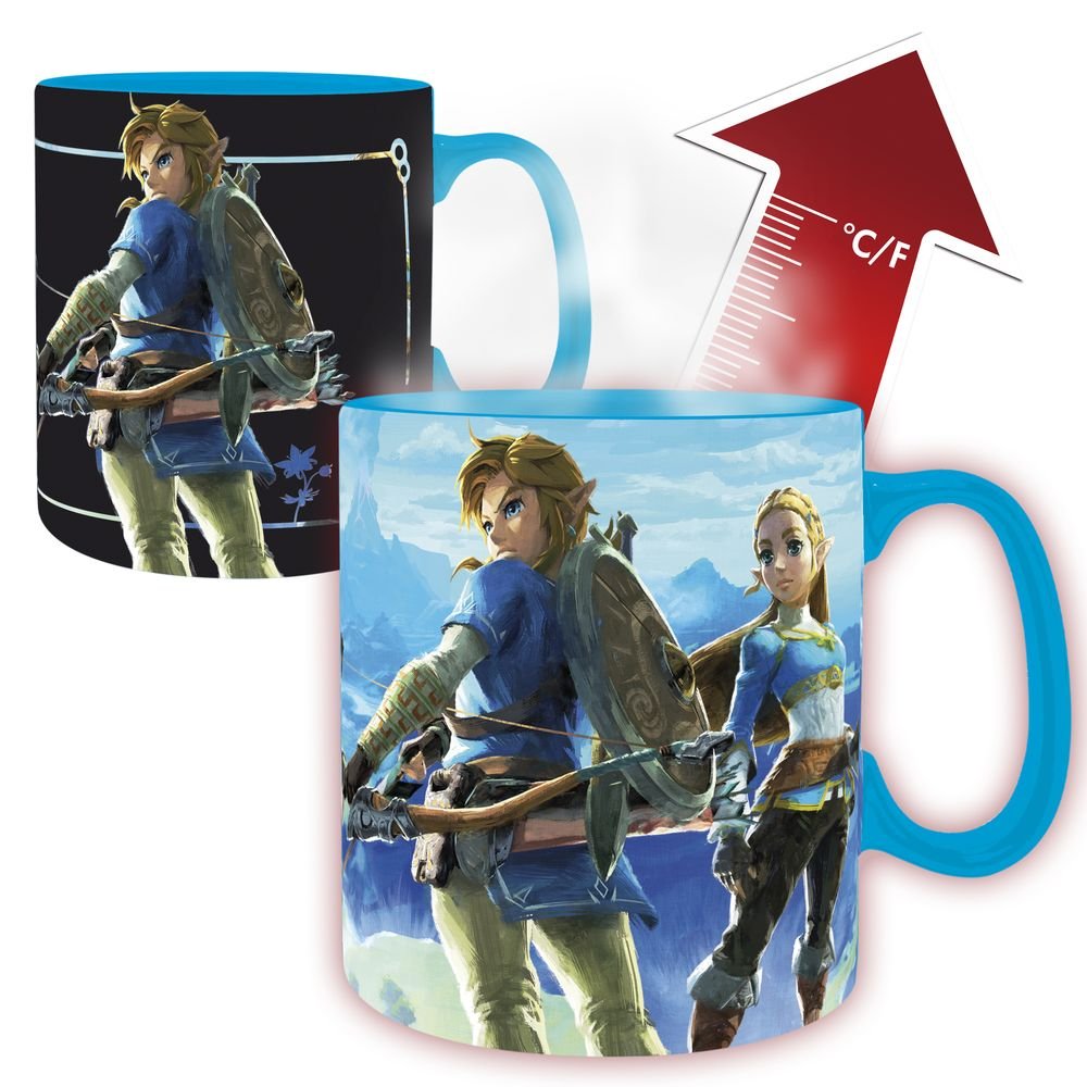 TAZA CAMBIO DE CALOR 460ML ALIENTO SALVAJE ZELDA | ABYSSE | ENVASE 2 UDS. UNIDAD | 23665361159838