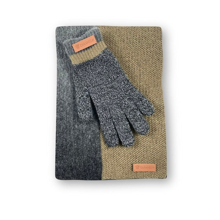 CONJUNTO CUELLO Y GUANTES BEIGE | CARAMELO TRAVEL FANTASY | 1 UNIDAD | 2604240001698
