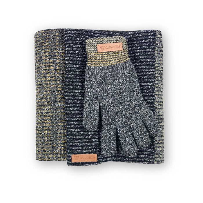 CONJUNTO CUELLO Y GUANTES MARRON | CARAMELO TRAVEL FANTASY | 1 UNIDAD | 2604240001841