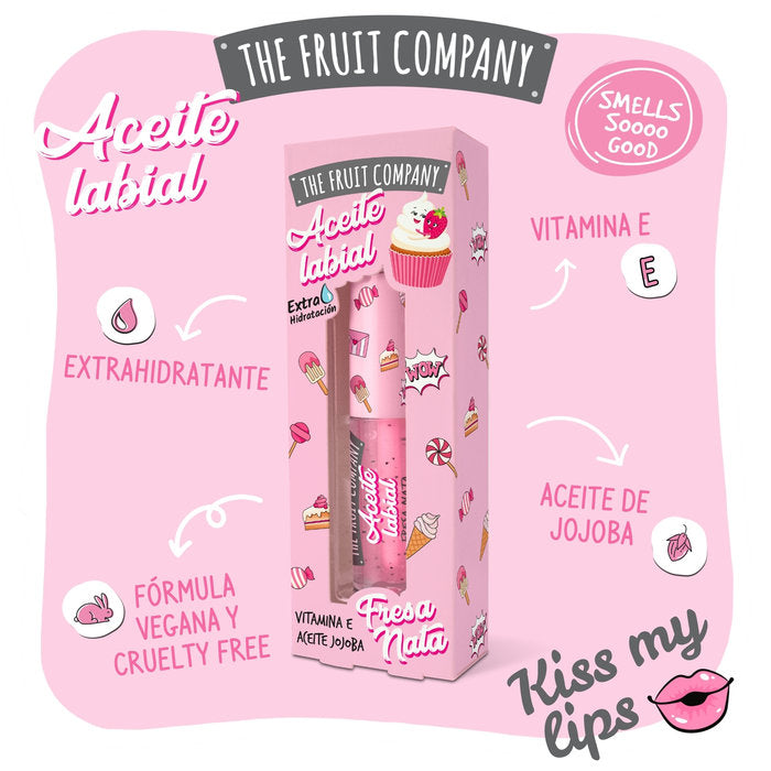 Set Aceite Labial Fresa Nata 3,6ml THE FRUIT COMPANY