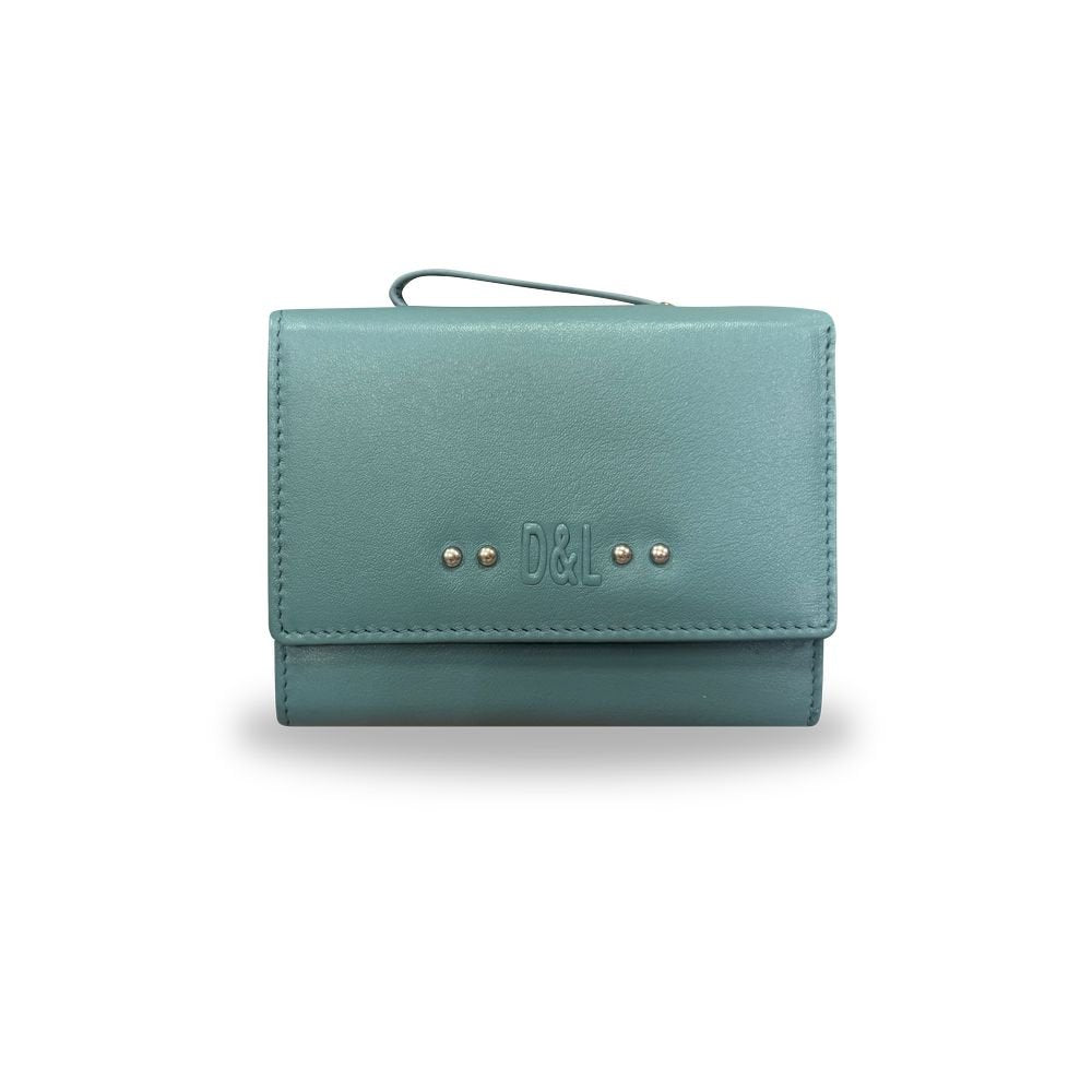 Cartera de Piel Mujer Dresde Turquesa D&l