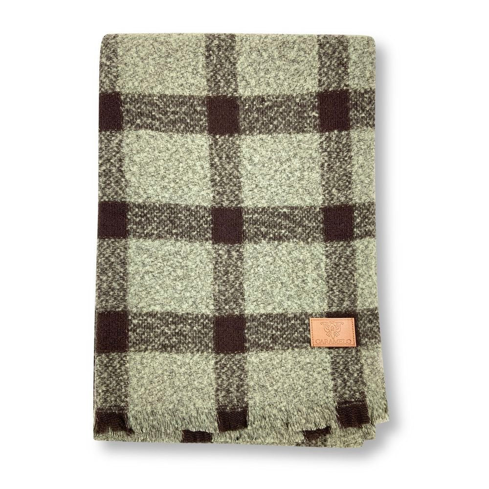 Bufanda mujer Caramelo Cuadros beige marca Caramelo Travel Fantasy