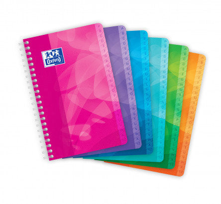 BLOC INDICE ALFABETICO PP 11X17 50H 5X5 90G 8º SURTIDOS | 10 UNIDADES | (OXFORD) Imagen principal del producto
