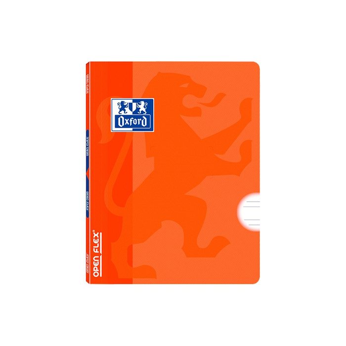 Libreta Grapada Tapa Plástico A5+ 48H Pauta 3,5 mm Naranja Oxford Imagen principal del producto