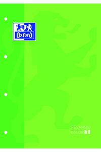 Recambios color verde manzana Oxford Cuadernos A4 80 hojas