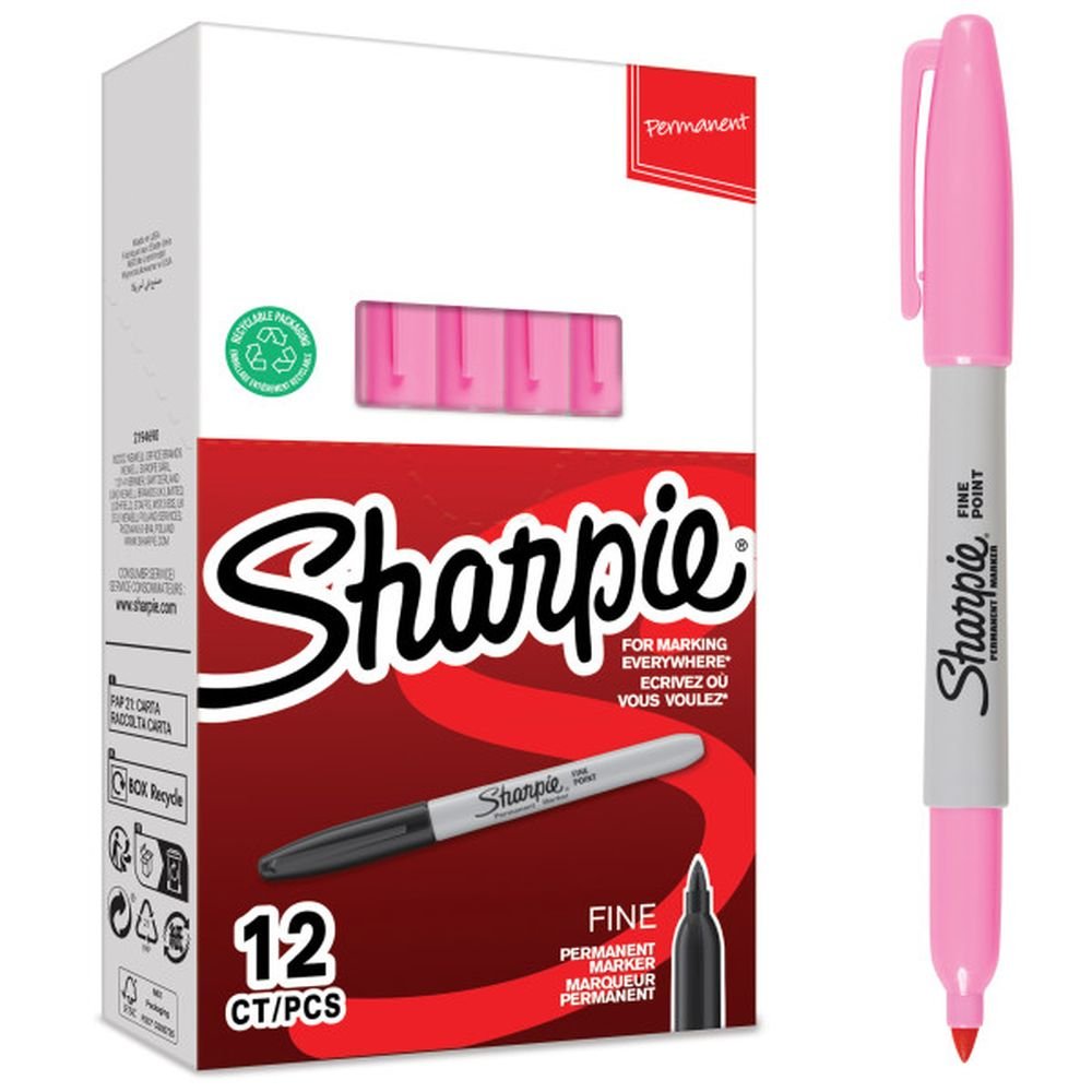 Rotulador Sharpie Permanente Punta Fina Rosa Marca Sharpie Imagen principal del producto