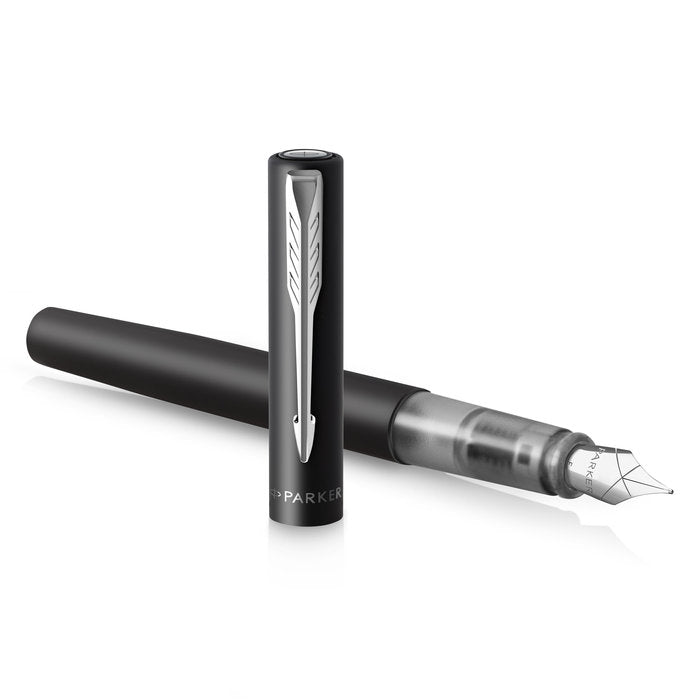 Pluma Parker Vector XL M Negro Metalico