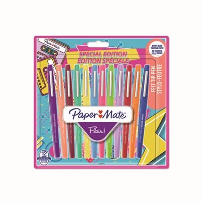 Rotulador Paper Mate Flair 12 Colores Retro Surtidos | Papermate | Pack 1 Unidades Imagen principal del producto