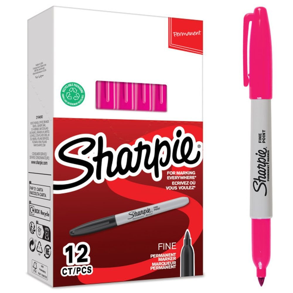 Rotulador Sharpie Permanente Punta Fina Magenta Marca Sharpie Imagen principal del producto