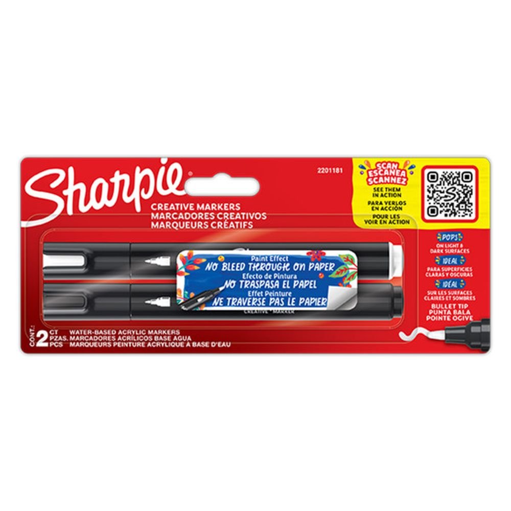 Rotulador Sharpie Acrilico Punta Redonda 2 Colores | Sharpie | Pack 1 Unidades Imagen principal del producto