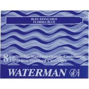 Cartucho de Tinta Waterman Azul C/8 para Bolígrafos Waterman