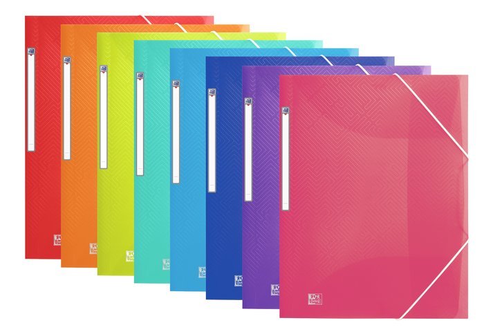CARPETA A4+ GOMAS PLASTICO OXFORD COLORES SURTIDOS | 10 UNIDADES | (OXFORD) Imagen principal del producto